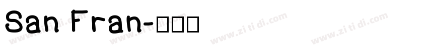 San Fran字体转换